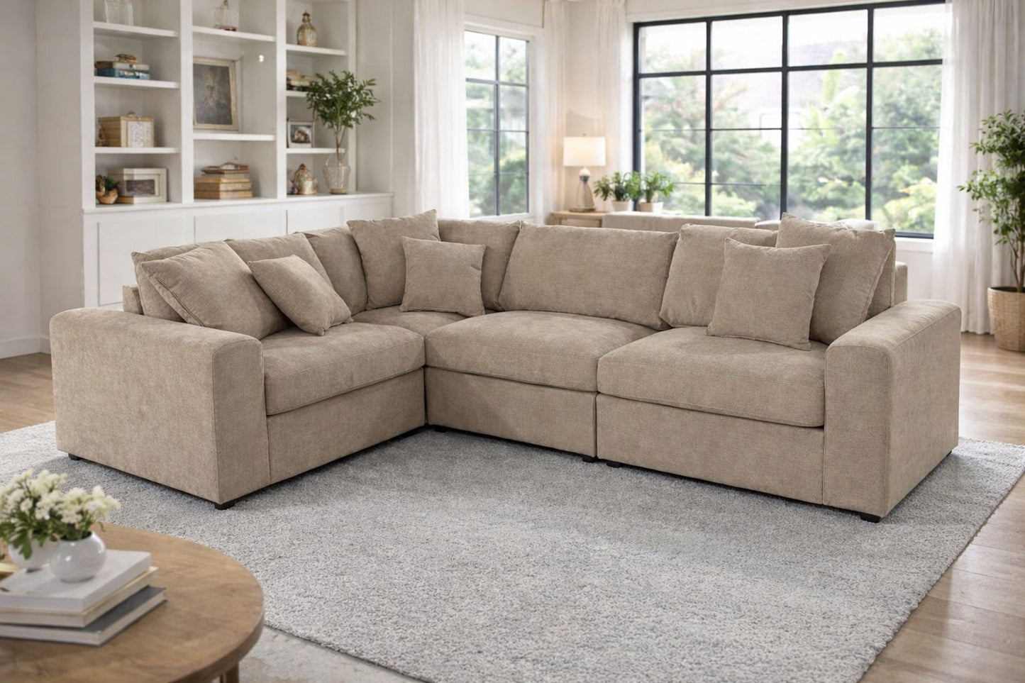 Windsor Beige Modular Corner Sofa