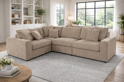 Windsor Beige Modular Corner Sofa