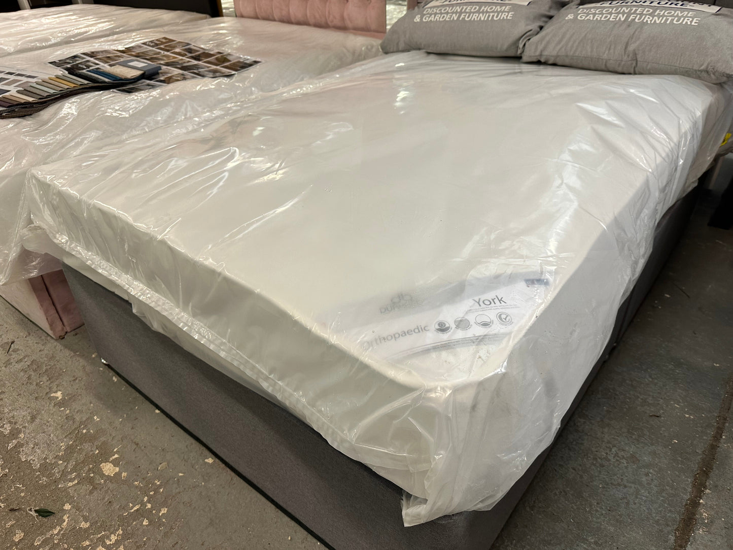 Sophia Divan Base, Mattress & Headboard Set