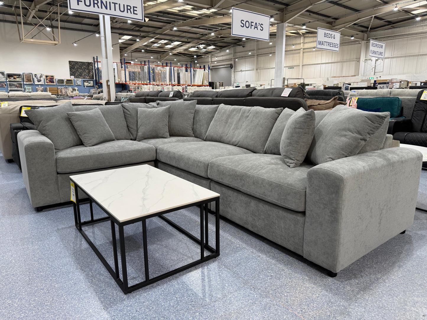 Windsor Grey Modular Corner Sofa