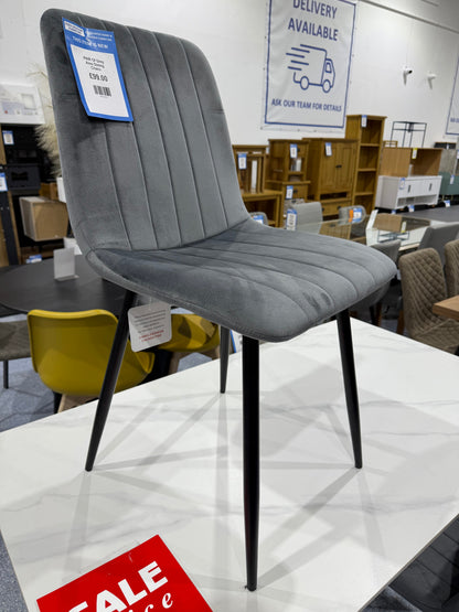 PAIR Aires Dining Chairs GREY