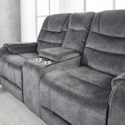 Clarissa Grey Reclining 2 Seater Sofa