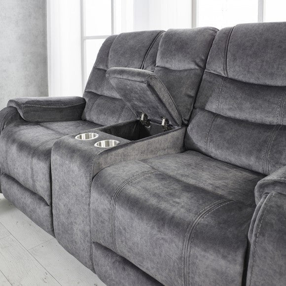 Clarissa Grey Reclining 2 Seater Sofa