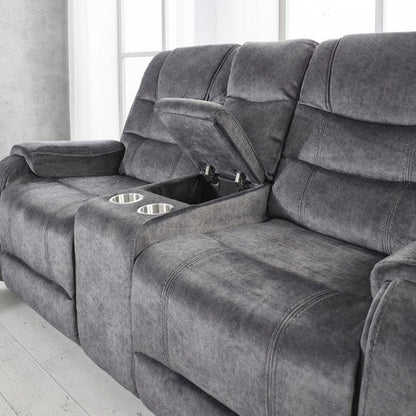 Clarissa Grey Reclining 2 Seater Sofa