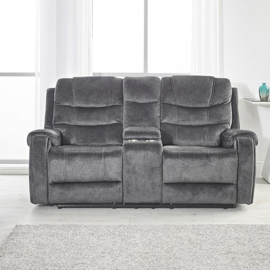 Clarissa Grey Reclining 2 Seater Sofa