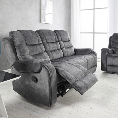 Clarissa Grey Reclining 3 Seater Sofa
