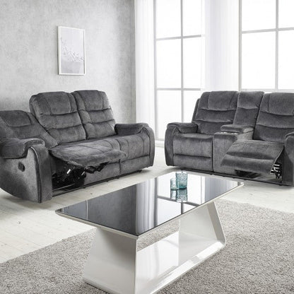 Clarissa Grey Reclining 3 Seater Sofa