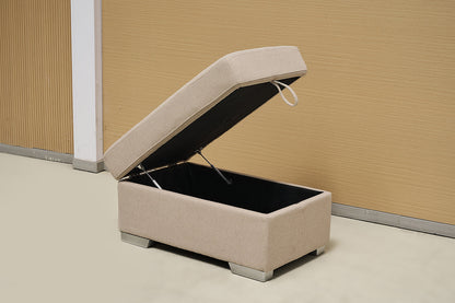 Suede Fabric Footstool