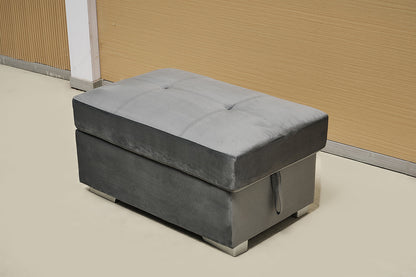 Plush Fabric Footstool