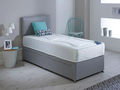 York Divan Base, Mattress & Headboard Set