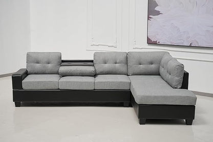 Western Bonded Leather Corner Sofa