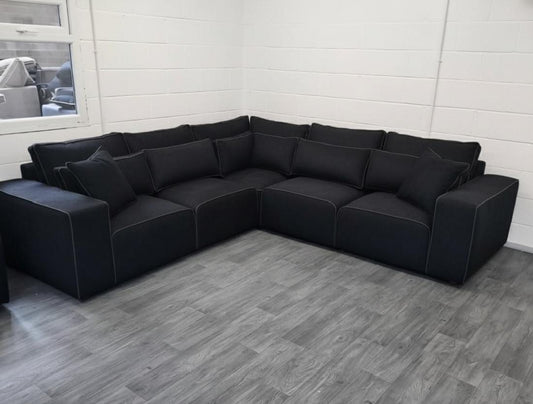 Premium L-Shaped Sectional Sofa with Deep Seating