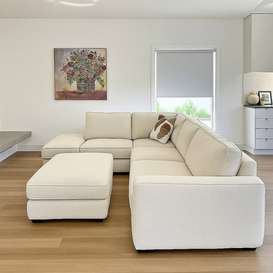 Modern L-Shape Sofa Set – Stylish Corner Couch