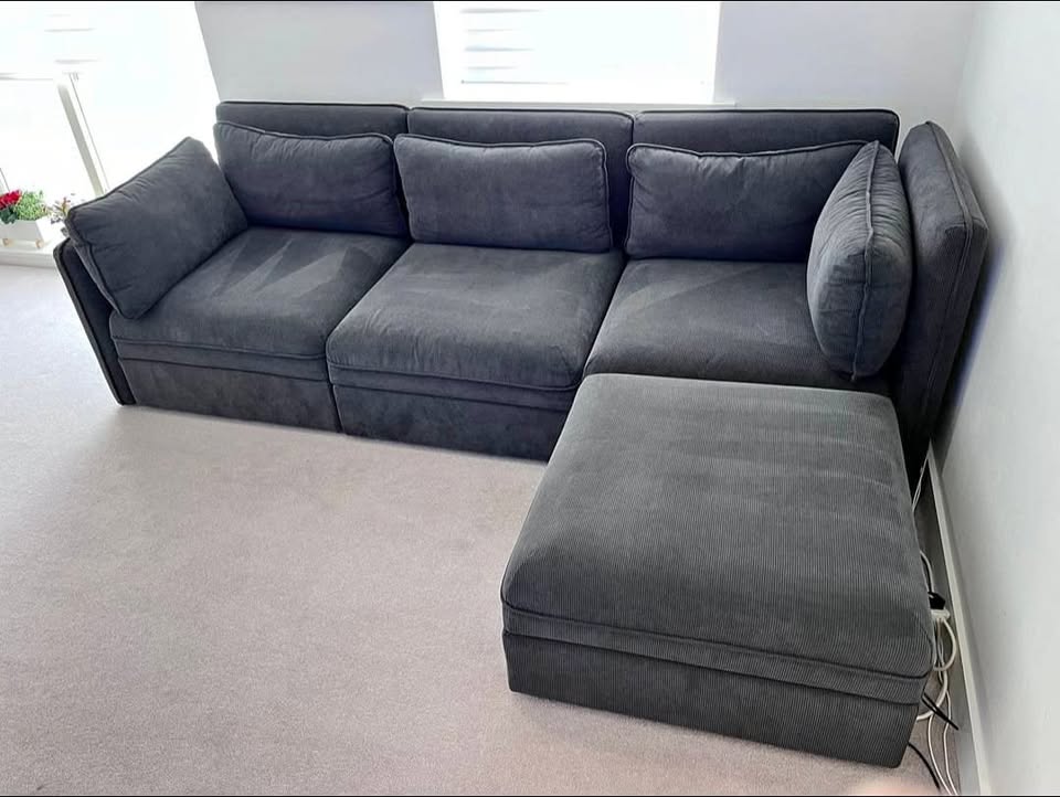 Modern L-Shape Sofa Set – Stylish Corner Couch