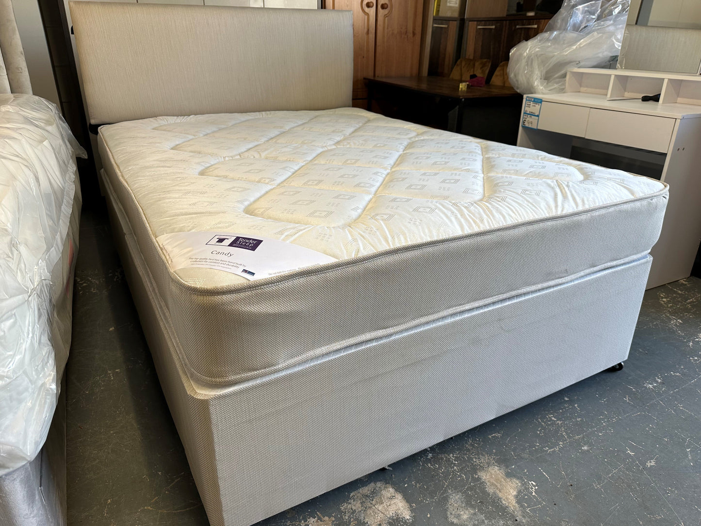 Candy Divan Base, Mattress & Headboard Set