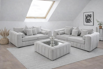 3+2 lilly Fabric Sofa Set with Free Coffee Table | Modern Living Room Sofa Set
