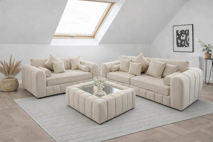 3+2 lilly Fabric Sofa Set with Free Coffee Table | Modern Living Room Sofa Set