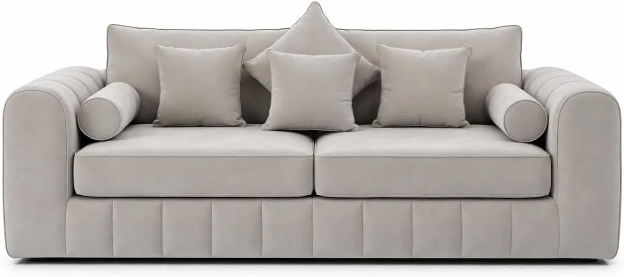 3+2 lilly Fabric Sofa Set with Free Coffee Table | Modern Living Room Sofa Set