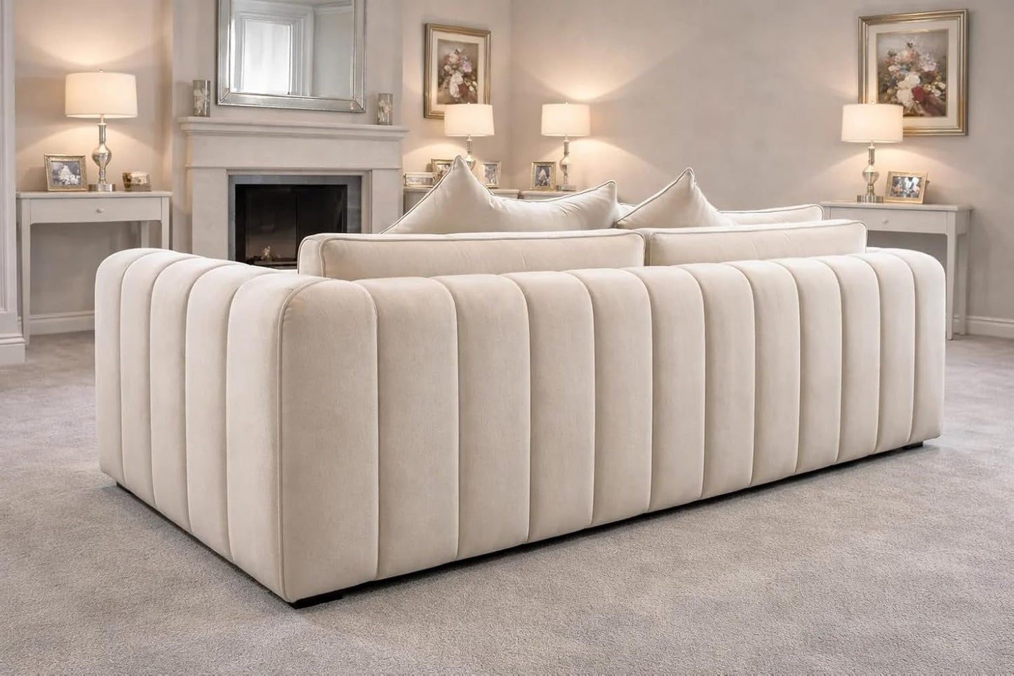 3+2 lilly Fabric Sofa Set with Free Coffee Table | Modern Living Room Sofa Set