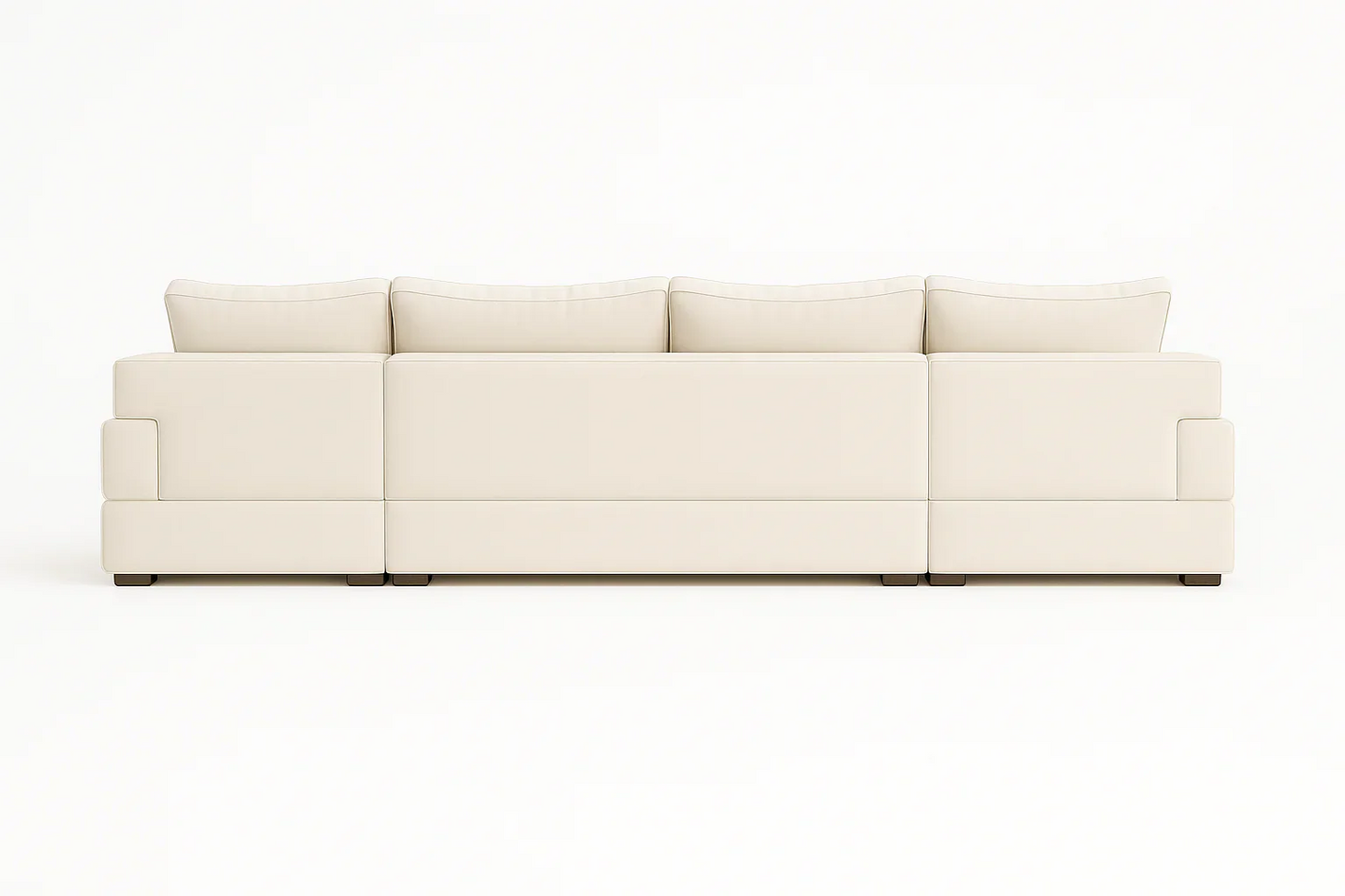 Lilly U-Shaped Corner Sofa – Light Cream