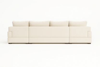 Lilly U-Shaped Corner Sofa – Light Cream